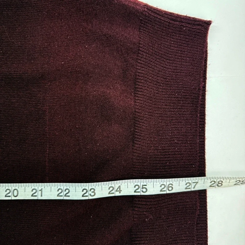 Dockers Mens XL Burgundy Argyle V-Neck Sweater Vest Sleeveless Acrylic Knit - Picture 6 of 7